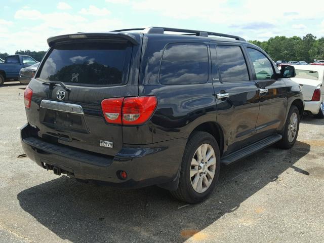 5TDBY67A78S017311 - 2008 TOYOTA SEQUOIA PL BLACK photo 4