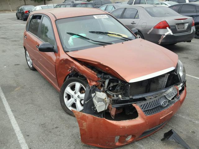 KNAFE242295023084 - 2009 KIA SPECTRA SX ORANGE photo 1