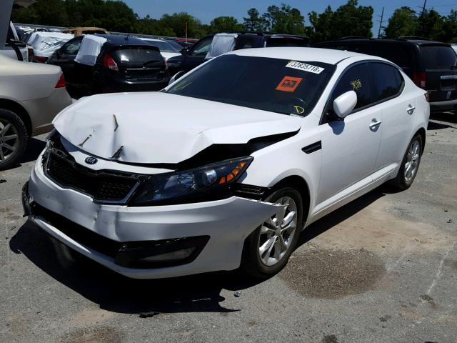 5XXGN4A70DG109968 - 2013 KIA OPTIMA EX WHITE photo 2