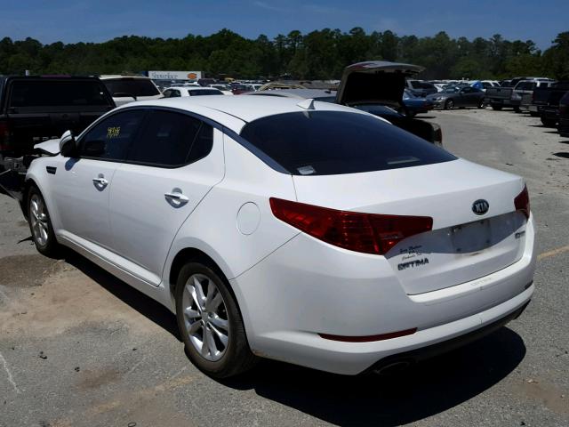 5XXGN4A70DG109968 - 2013 KIA OPTIMA EX WHITE photo 3