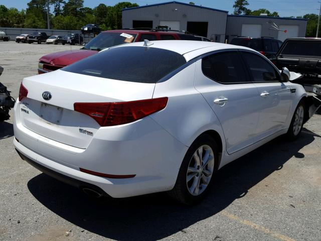 5XXGN4A70DG109968 - 2013 KIA OPTIMA EX WHITE photo 4