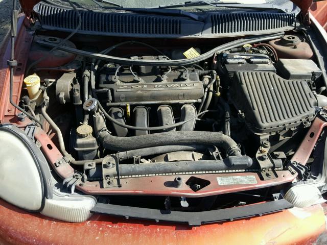 1B3ES46C4YD840880 - 2000 DODGE NEON BASE ORANGE photo 7