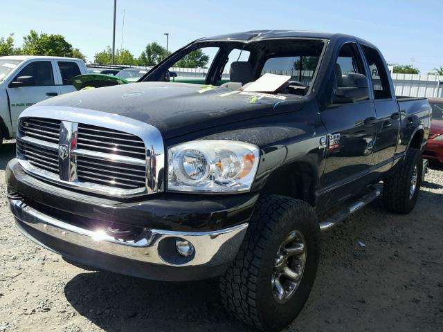 3D7KS28A98G109212 - 2008 DODGE RAM 2500 S BLACK photo 2