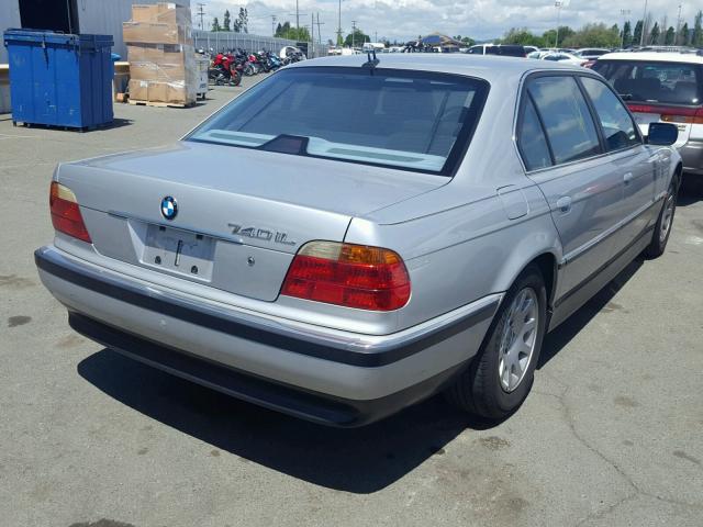 WBAGH8347YDP07831 - 2000 BMW 740 IL SILVER photo 4