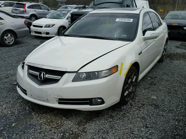 19UUA76548A050496 - 2008 ACURA TL TYPE S WHITE photo 2