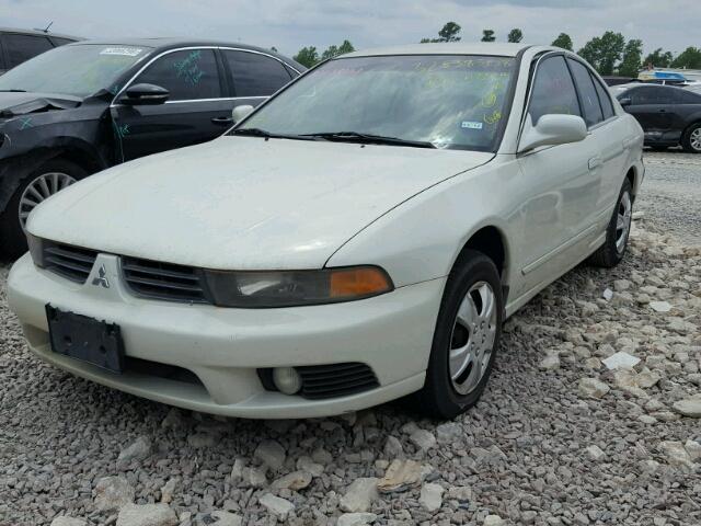 4A3AA46G13E196032 - 2003 MITSUBISHI GALANT ES WHITE photo 2