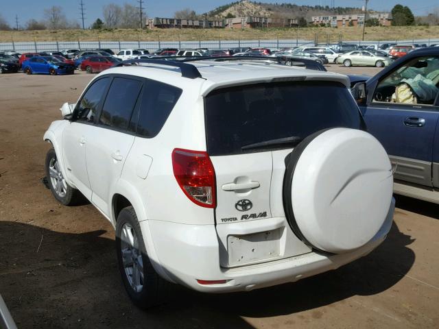 JTMBK32V276012686 - 2007 TOYOTA RAV4 SPORT WHITE photo 3