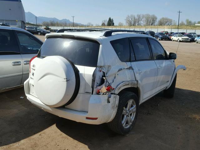 JTMBK32V276012686 - 2007 TOYOTA RAV4 SPORT WHITE photo 4