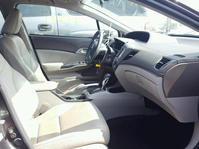 2HGFB2F96CH575842 - 2012 HONDA CIVIC EXL GRAY photo 5