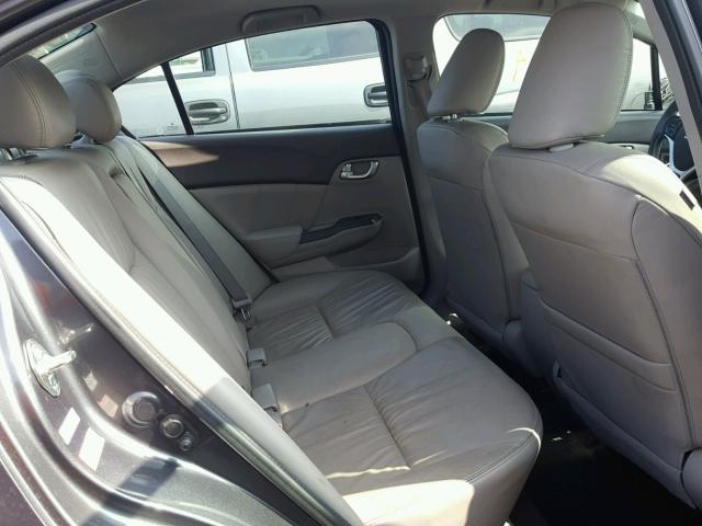 2HGFB2F96CH575842 - 2012 HONDA CIVIC EXL GRAY photo 6