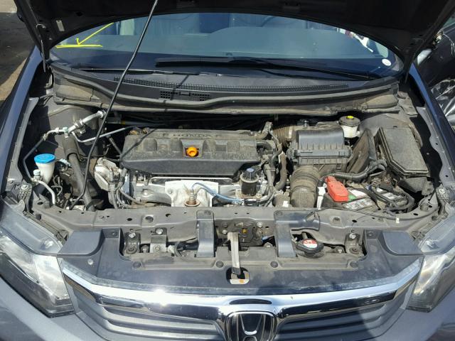 2HGFB2F96CH575842 - 2012 HONDA CIVIC EXL GRAY photo 7