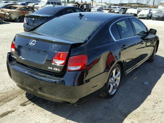 JTHBL96S095002939 - 2009 LEXUS GS 460 BLACK photo 4