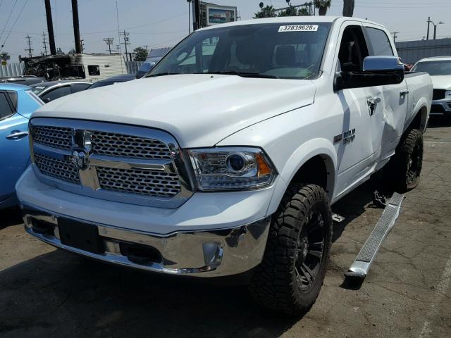 1C6RR7NT0HS721967 - 2017 RAM 1500 LARAM WHITE photo 2