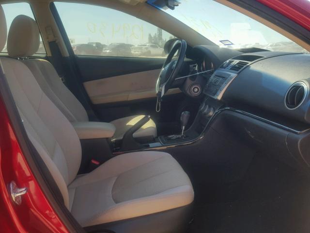 1YVHZ8DH5C5M31426 - 2012 MAZDA 6 I RED photo 5