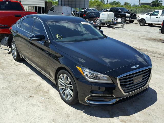 KMHGN4JE0JU226787 - 2018 GENESIS G80 BASE BLACK photo 1