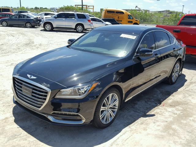 KMHGN4JE0JU226787 - 2018 GENESIS G80 BASE BLACK photo 2