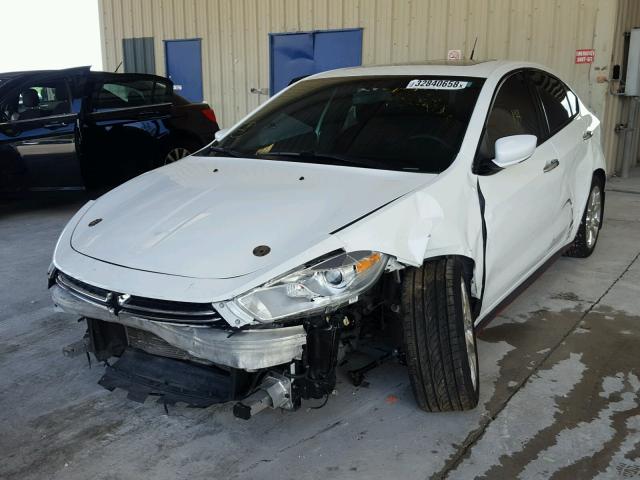 1C3CDFCA8DD346650 - 2013 DODGE DART LIMIT WHITE photo 2