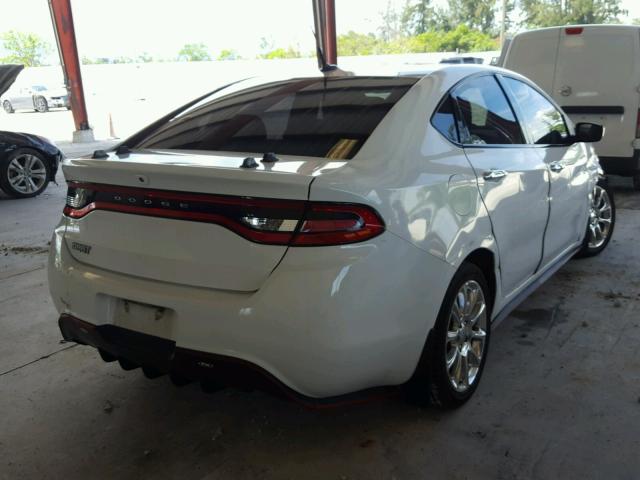 1C3CDFCA8DD346650 - 2013 DODGE DART LIMIT WHITE photo 4