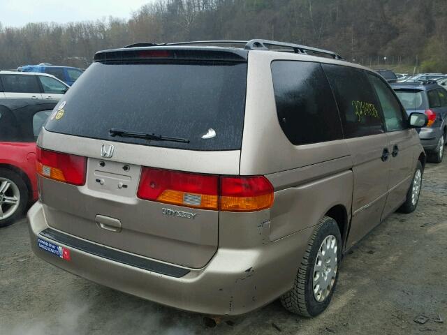 5FNRL18554B096980 - 2004 HONDA ODYSSEY LX GOLD photo 4