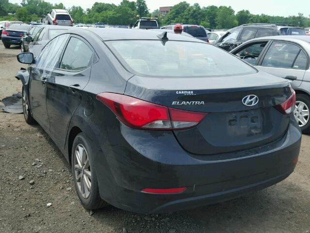 5NPDH4AE5EH482079 - 2014 HYUNDAI ELANTRA SE BLACK photo 3