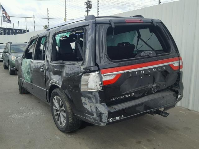 5LMJJ3HT9HEL03495 - 2017 LINCOLN NAVIGATOR BLACK photo 3