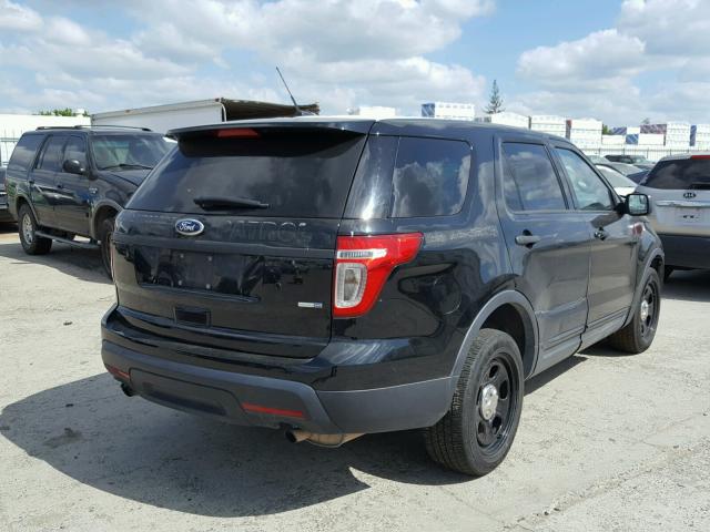 1FM5K8AR3DGC72904 - 2013 FORD EXPLORER P BLACK photo 4