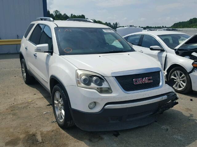 1GKEV23747J172391 - 2007 GMC ACADIA SLT WHITE photo 1