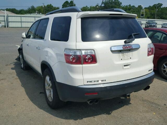 1GKEV23747J172391 - 2007 GMC ACADIA SLT WHITE photo 3