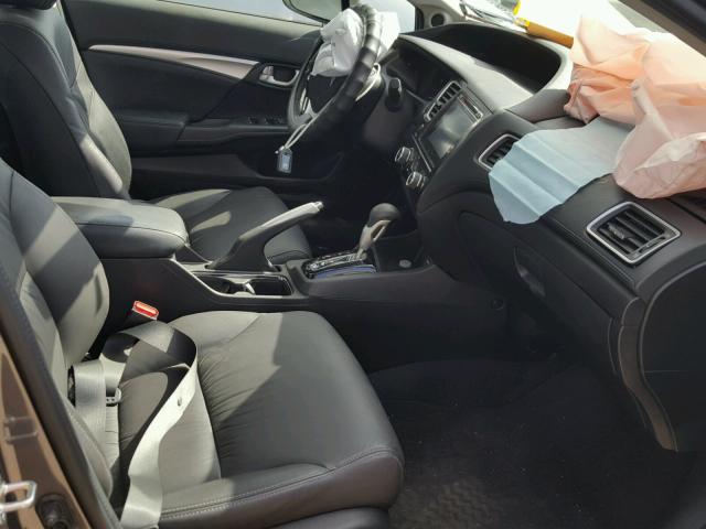 19XFB2F93FE255666 - 2015 HONDA CIVIC EXL GRAY photo 5