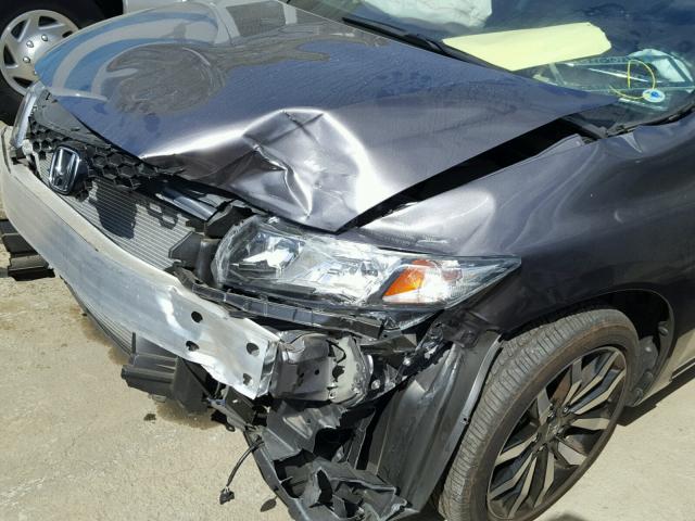 19XFB2F93FE255666 - 2015 HONDA CIVIC EXL GRAY photo 9