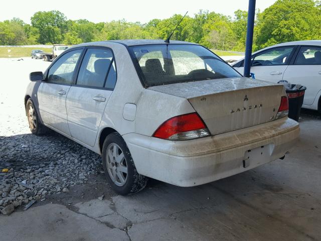 JA3AJ36E82U038334 - 2002 MITSUBISHI LANCER LS WHITE photo 3