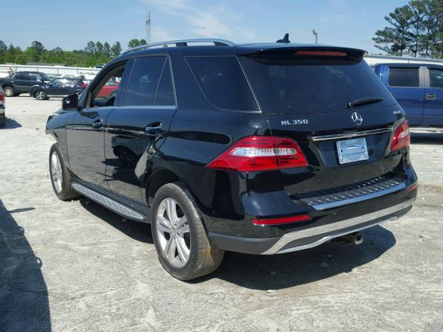 4JGDA5HB4EA344879 - 2014 MERCEDES-BENZ ML 350 4MA BLACK photo 3