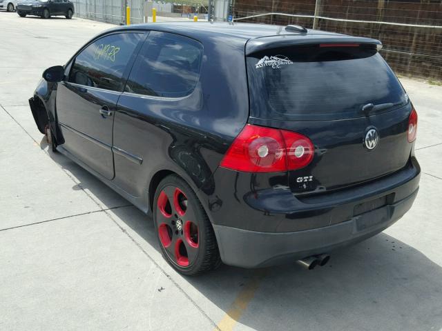 WVWEV71K46W125895 - 2006 VOLKSWAGEN NEW GTI BLACK photo 3