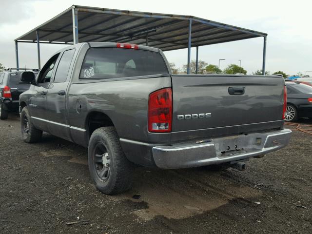 3D7HA18NX2G188908 - 2002 DODGE RAM 1500 GRAY photo 3