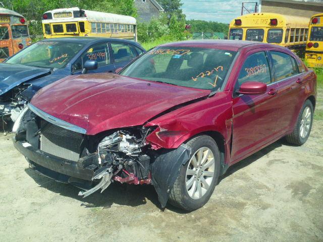 1C3CCBBB5DN579434 - 2013 CHRYSLER 200 TOURIN MAROON photo 2