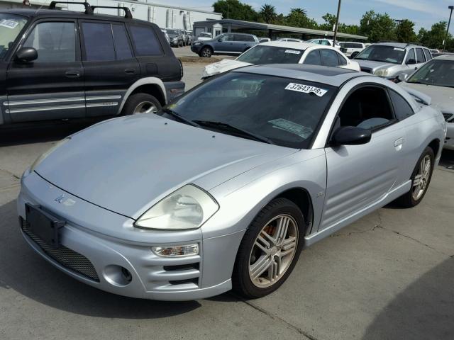 4A3AC84H83E116674 - 2003 MITSUBISHI ECLIPSE GT SILVER photo 2