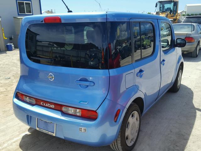 JN8AZ2KR6DT300149 - 2013 NISSAN CUBE S BLUE photo 4