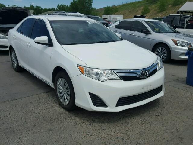 4T1BF1FK8EU419313 - 2014 TOYOTA CAMRY L WHITE photo 1