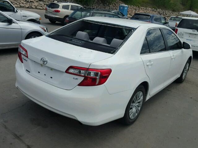 4T1BF1FK8EU419313 - 2014 TOYOTA CAMRY L WHITE photo 4