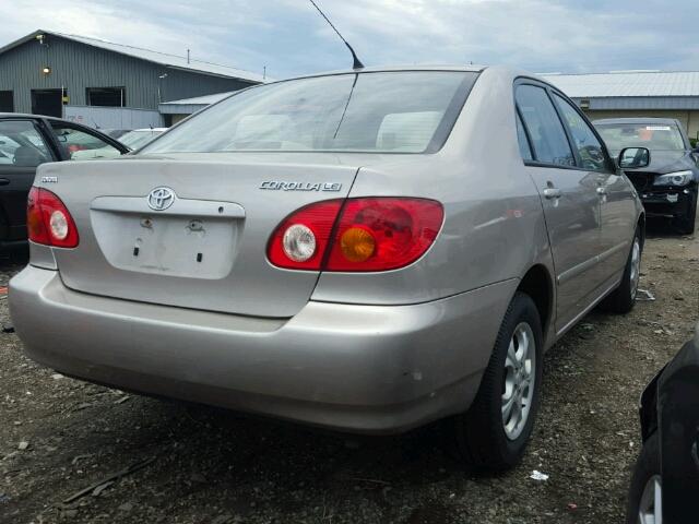 1NXBR32E33Z029882 - 2003 TOYOTA COROLLA CE GOLD photo 4