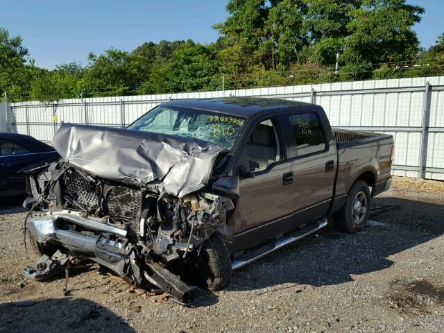 1FTRW14W55KB53396 - 2005 FORD F150 SUPER GRAY photo 2