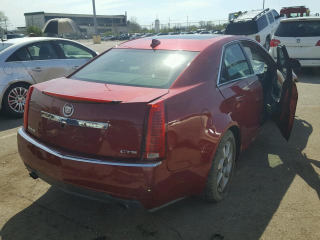 1G6DG577690134296 - 2009 CADILLAC CTS RED photo 4
