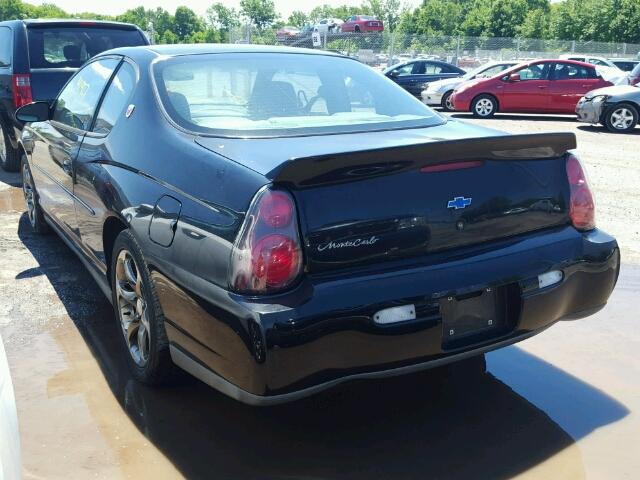 2G1WW12E519255010 - 2001 CHEVROLET MONTE CARL 黑色 照片 3