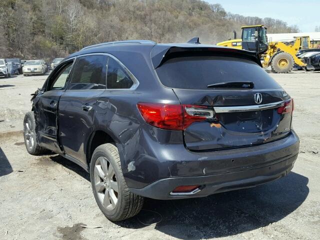 5FRYD4H82EB026194 - 2014 ACURA MDX ADVANC ნაცრისფერი ფოტო 3