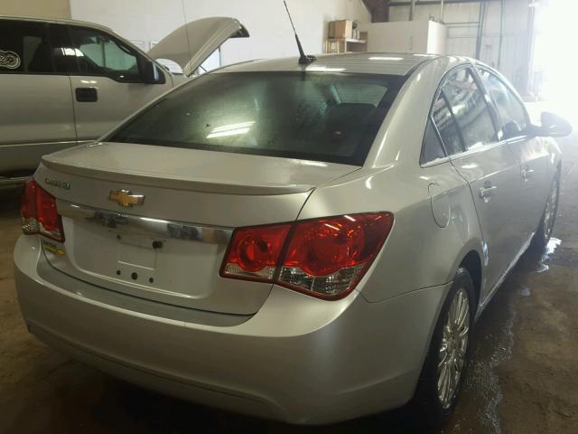 1G1PK5S97B7210227 - 2011 CHEVROLET CRUZE ECO SILVER photo 4