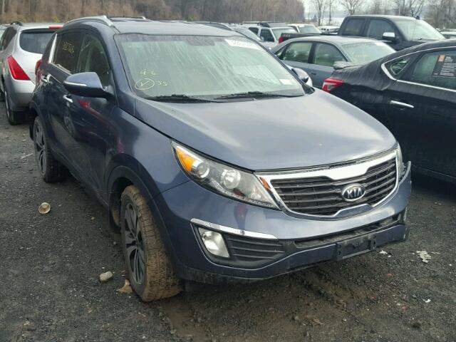 KNDPC3A20B7055419 - 2011 KIA SPORTAGE E BLUE photo 1