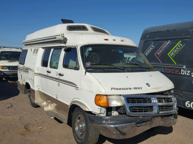 2B6LB31Z6YK123287 - 2000 DODGE RAM VAN B3 WHITE photo 1