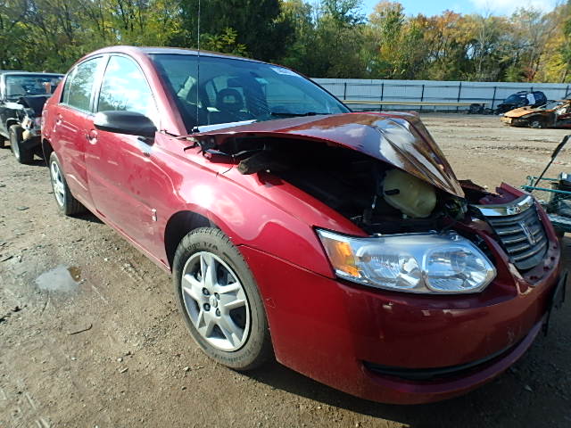 1G8AJ55F57Z194357 - 2007 SATURN ION LEVEL RED photo 1
