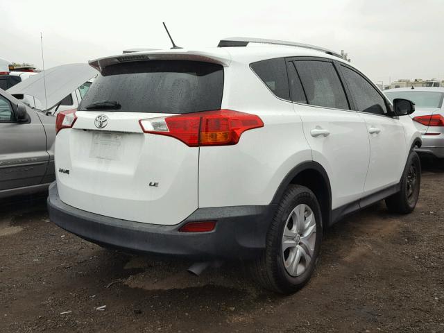 2T3ZFREV9FW151356 - 2015 TOYOTA RAV4 LE WHITE photo 4