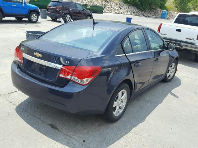 1G1PD5SB7E7369475 - 2014 CHEVROLET CRUZE LT BLUE photo 4